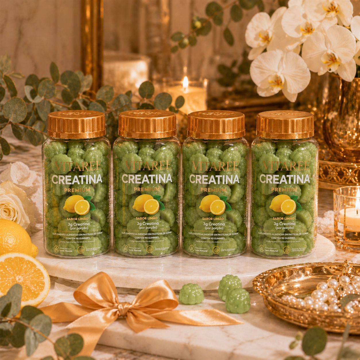 Vitaree Creatina Premium — Energia, Disposição & Corpo Bonito · Limão Siciliano