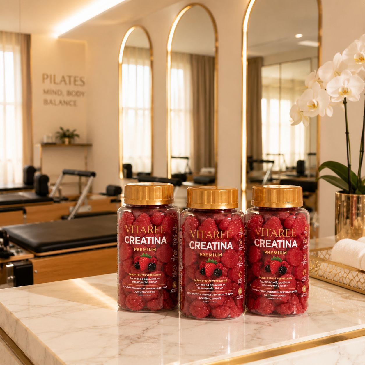 Vitaree Creatina Premium — Energia, Disposição & Corpo Bonito · Frutas Vermelhas