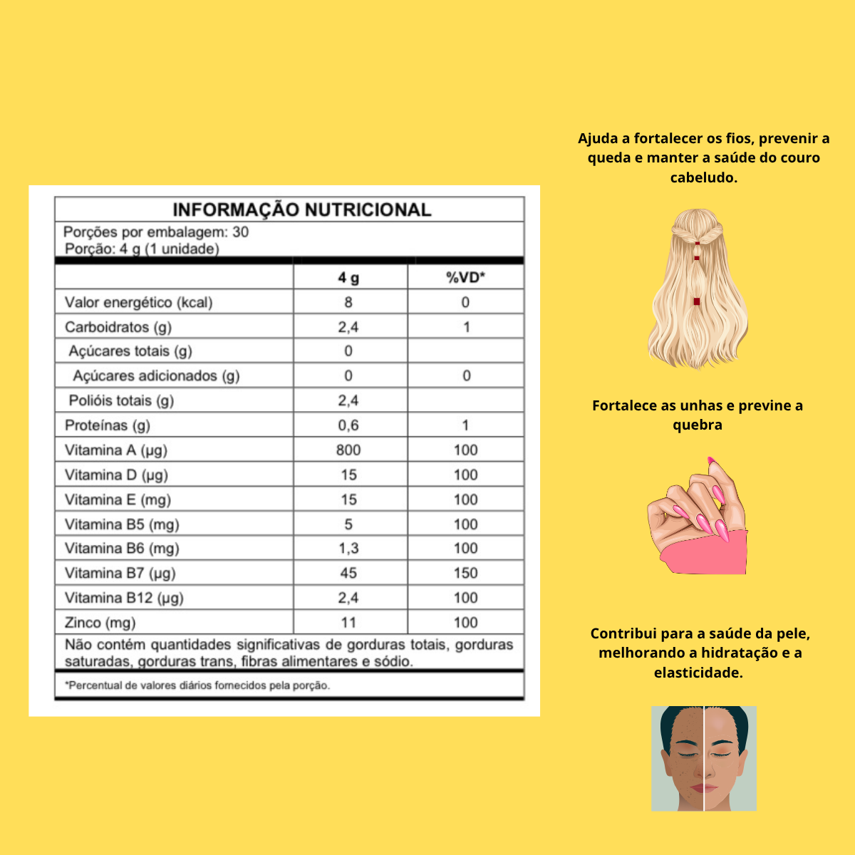 💛KIT HAIR BIOTINA 3 MESES💛