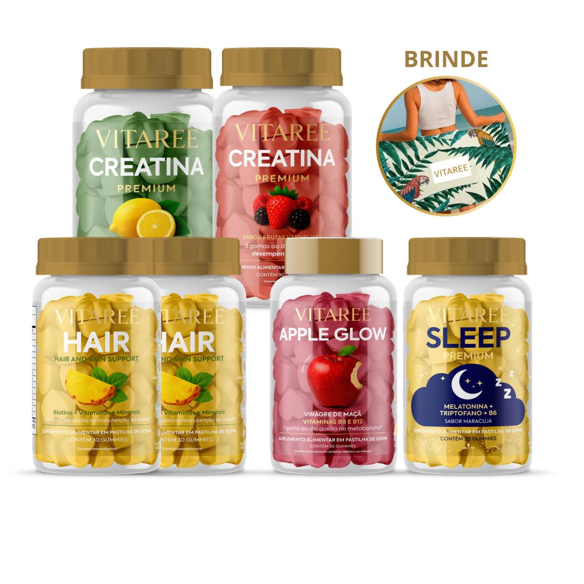 Combo Premium Vitaree - 6 Produtos + Canga Exclusiva (30%OFF)