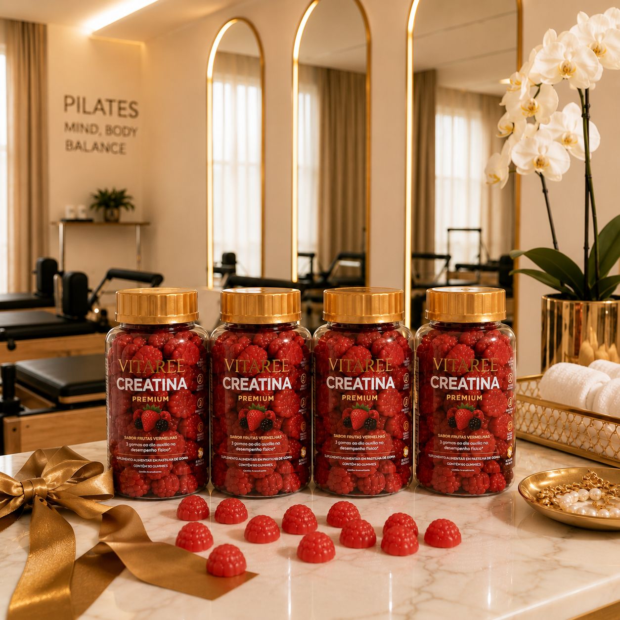 Vitaree Creatina Premium — Energia, Disposição & Corpo Bonito · Frutas Vermelhas