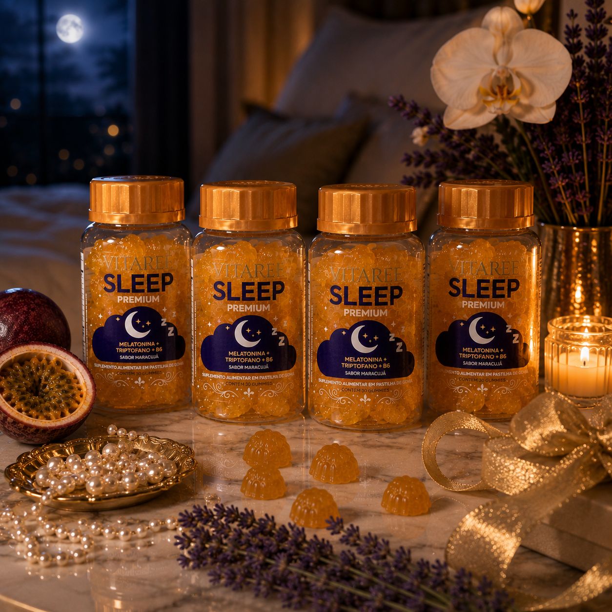 Vitaree Sleep Premium — Noites de Paz, Sono Profundo & Recuperação · Sabor Maracujá