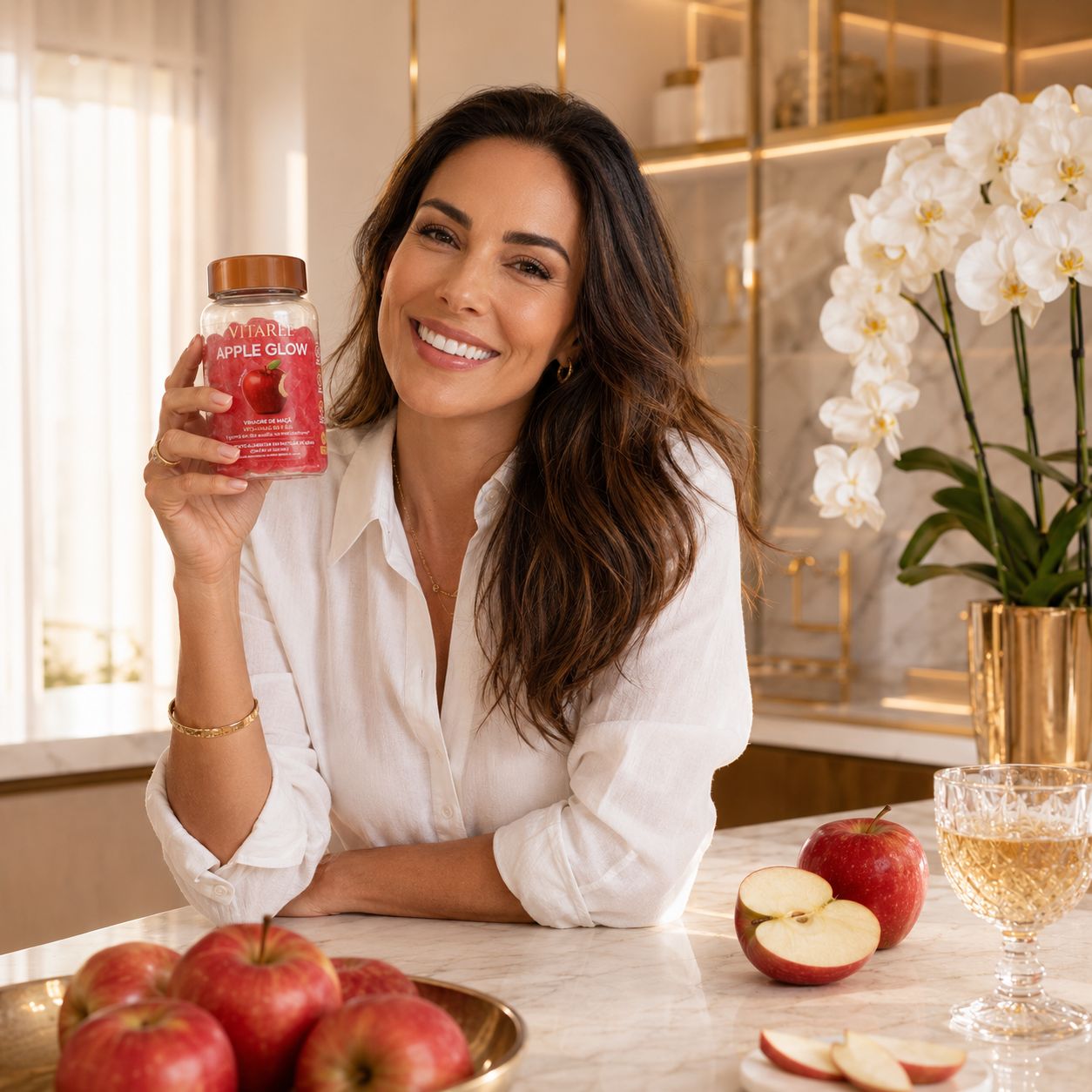Vitaree Apple Glow — Leveza, Detox & Vitalidade · Vinagre de Maçã em Gummies