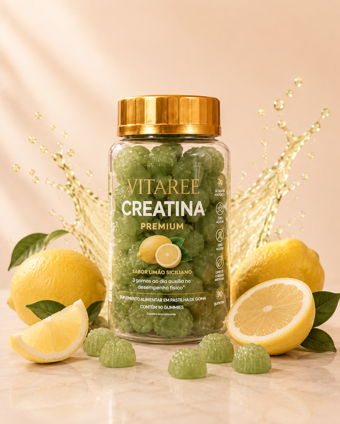 Vitaree Creatina Premium · Limão Siciliano