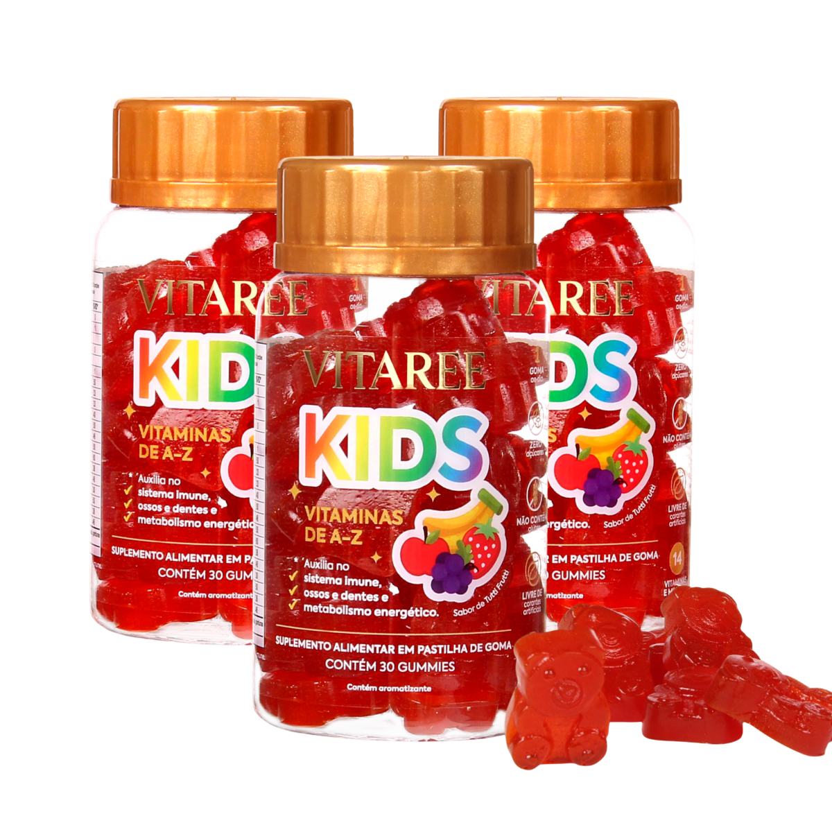 Multivitaminico Vitaree Kids – Vitaminas de A-Z em Gummies