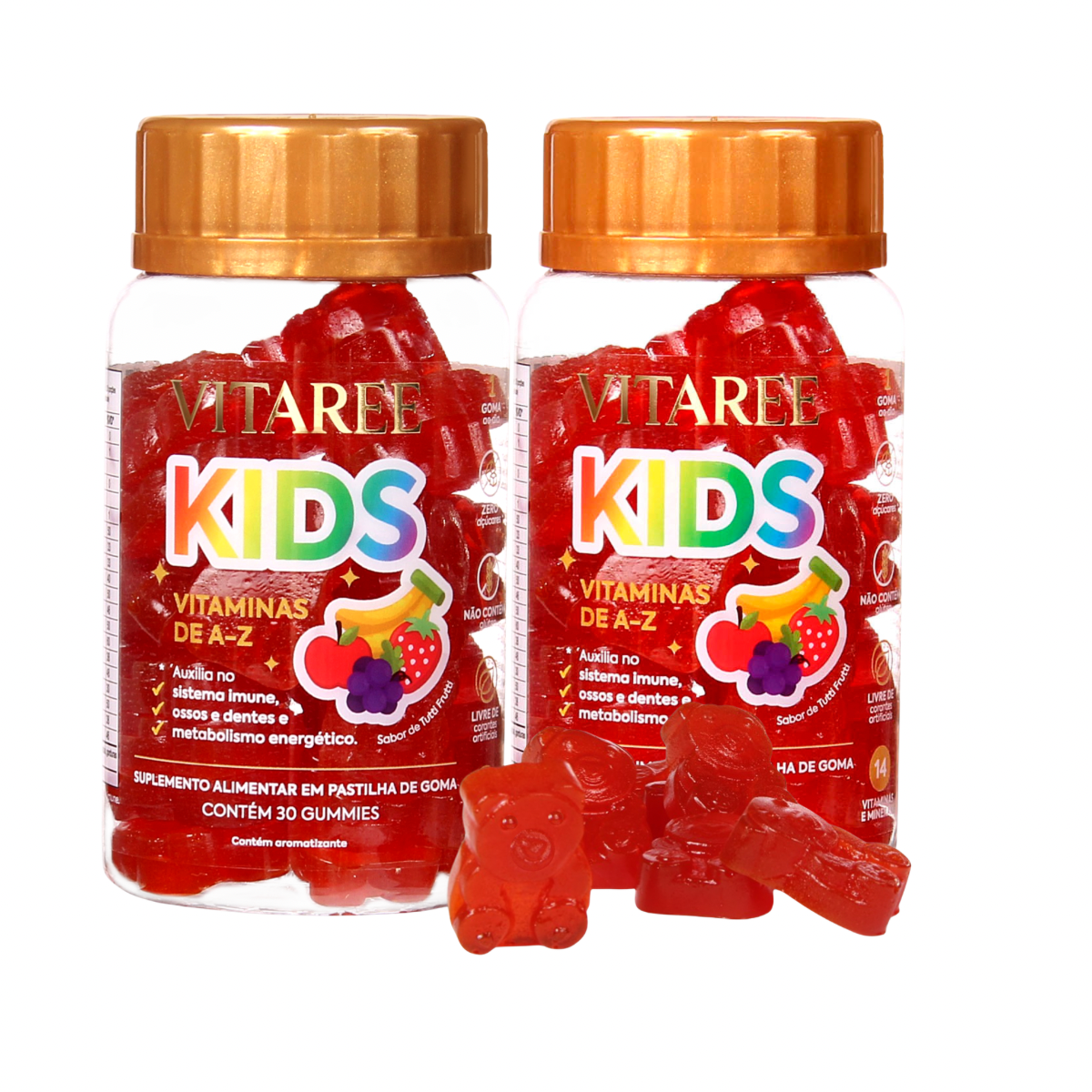 Multivitaminico Vitaree Kids – Vitaminas de A-Z em Gummies