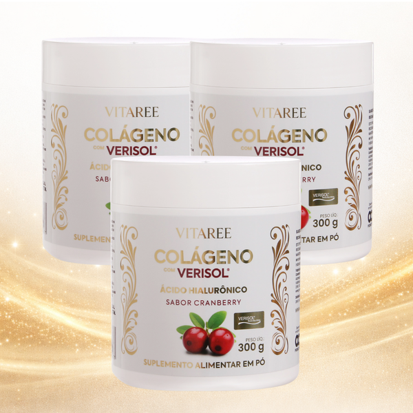 Kit 3 Colágenos VERISOL® + Ácido Hialurônico – Vitaree