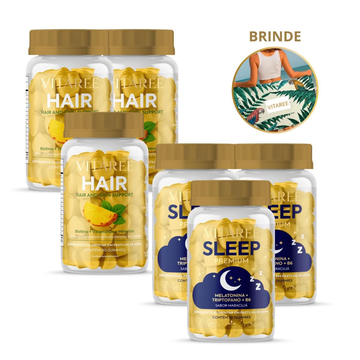 Combo 3 Meses Vitaree - Hair + Sleep (30%OFF)