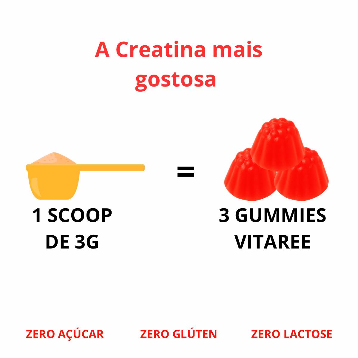 💥 Kit Creatina Vitaree – Leve 3, Pague 2 (1 Grátis)