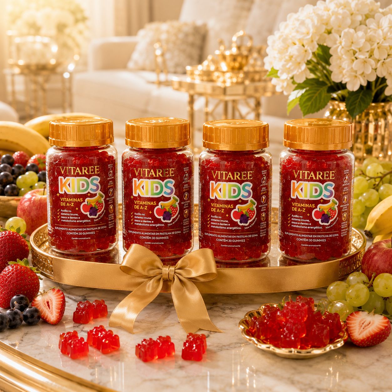 Vitaree Kids — Multivitamínico Completo A-Z · Imunidade, Ossos & Energia em Gummies