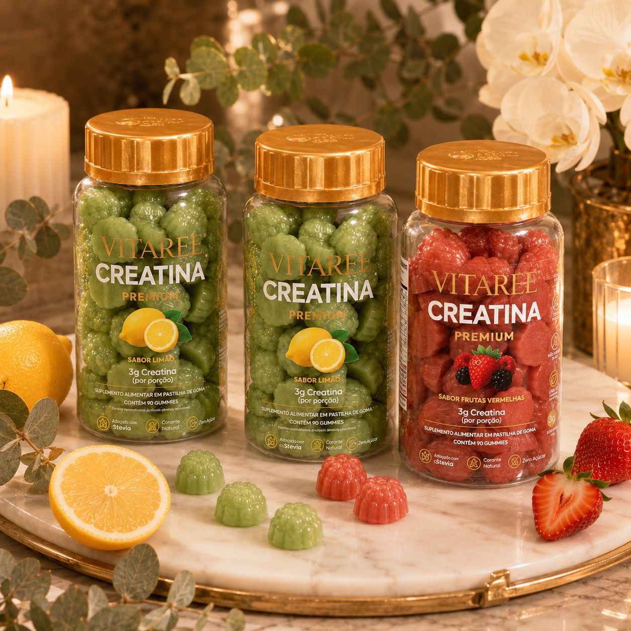Vitaree Creatina Premium — Energia, Disposição & Corpo Bonito · Limão Siciliano